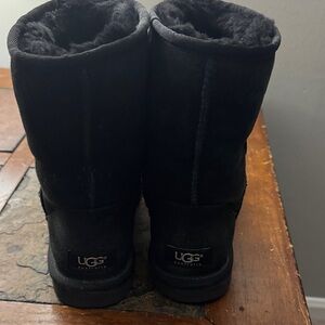 UGG Black Short Shearling Boots